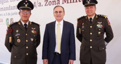 Encabeza Gobernador Durazo toma de protesta del nuevo comandante de la Cuarta Zona Militar