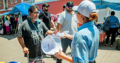 Se previenen golpes de calor en el tianguis