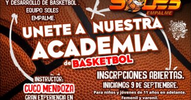 Lista academia de basquetbol Soles de Empalme para dar inicio a cursos