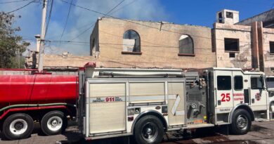 Se registra incendio en edificio abandonado Se registra incendio en edificio abandonado